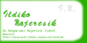 ildiko majercsik business card